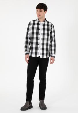 Erkek Siyah Uzun Kollu Gömlek - 50296595014