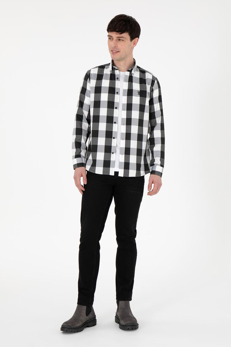 Erkek Siyah Uzun Kollu Gömlek - 50296595014