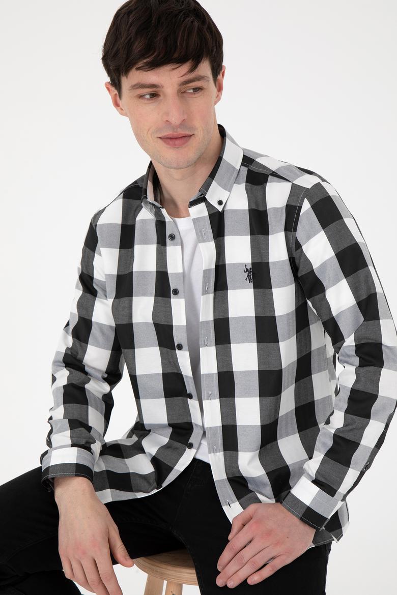 Erkek Siyah Uzun Kollu Gömlek - 50296595014