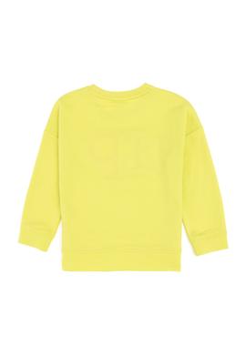 Kız Çocuk Fıstık Yeşili Bisiklet Yaka Sweatshirt - 50296285042