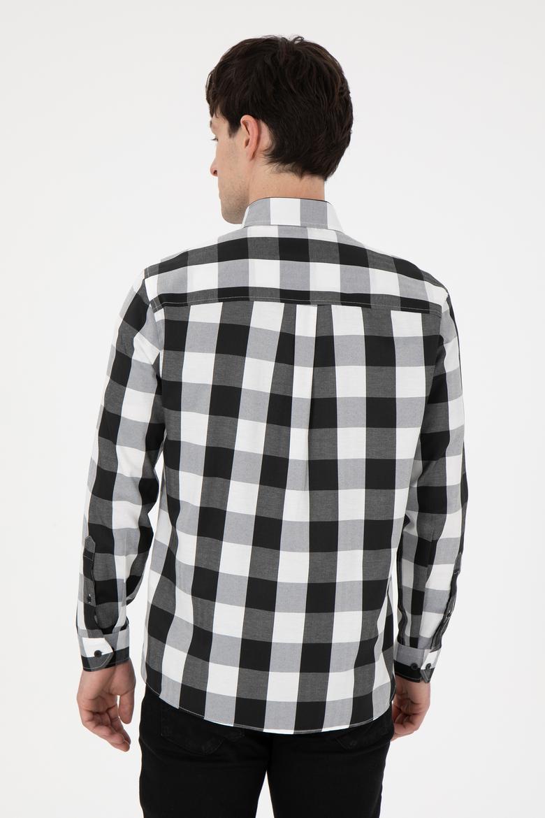 Erkek Siyah Uzun Kollu Gömlek - 50296595014