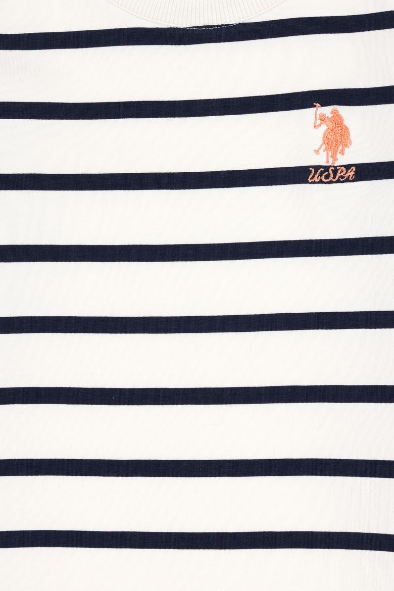 Kız Çocuk Krem Bisiklet Yaka Sweatshirt - 50296376015