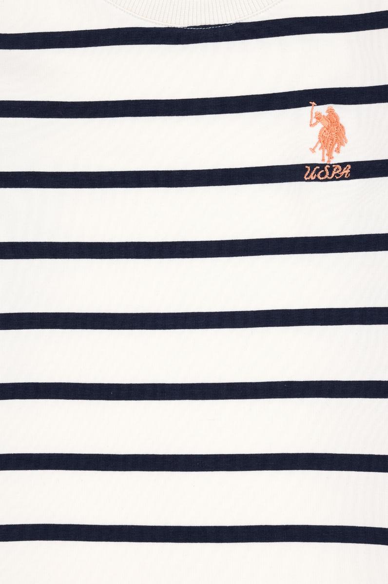 Kız Çocuk Krem Bisiklet Yaka Sweatshirt