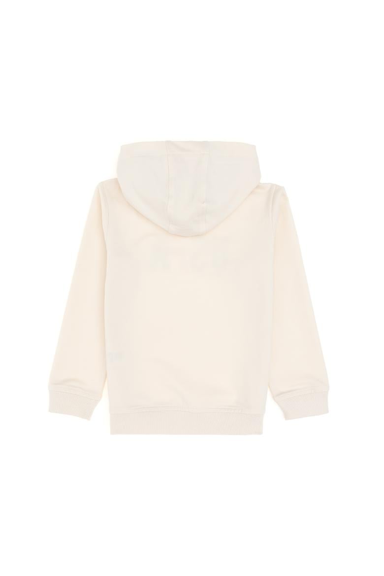 Kız Çocuk Krem Kapüşonlu Sweatshirt - 50296401013