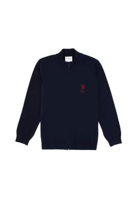 Erkek Çocuk Lacivert Fermuarlı Triko Hırka - 50295560006