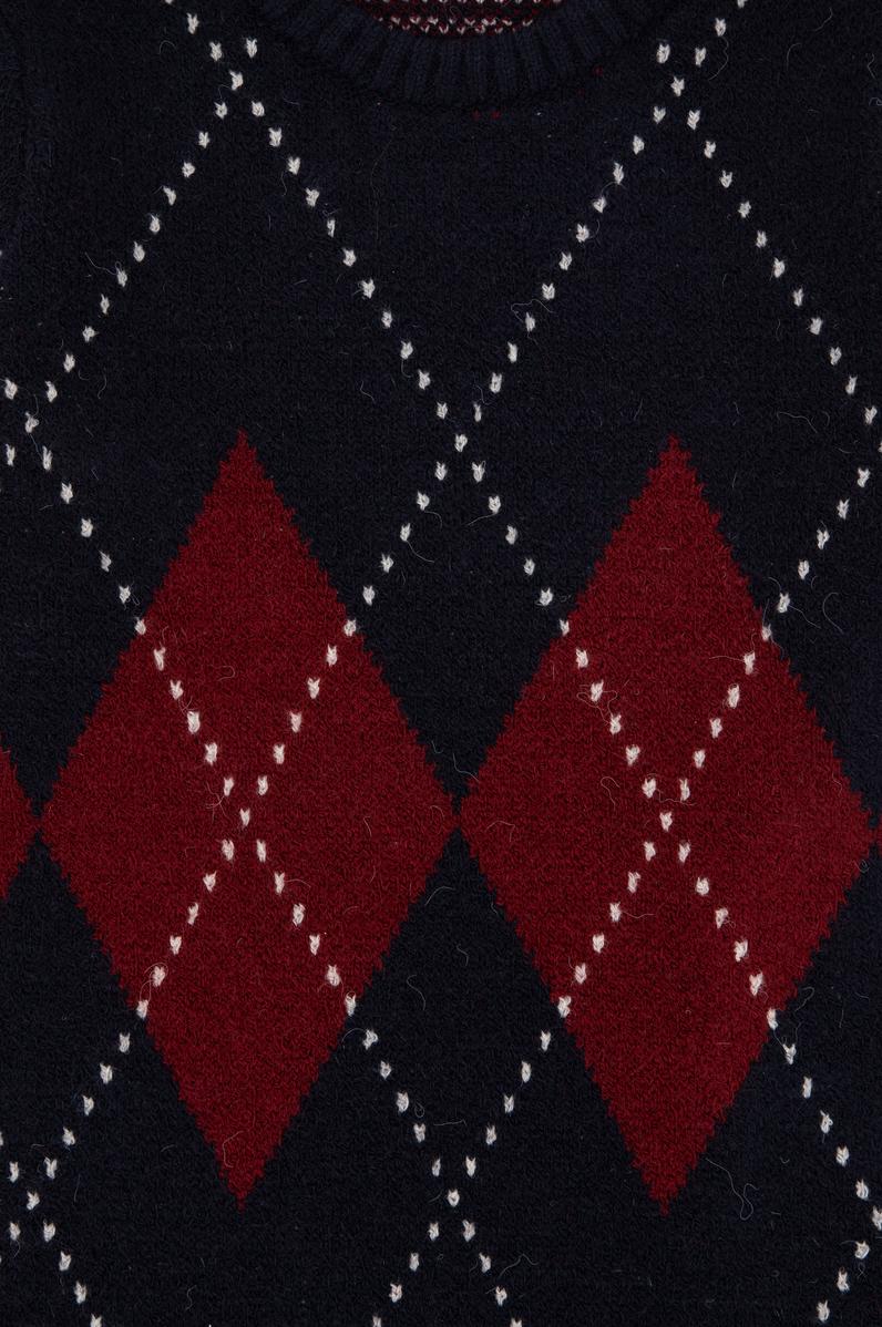 Erkek Çocuk Lacivert Bisiklet Yaka Kazak