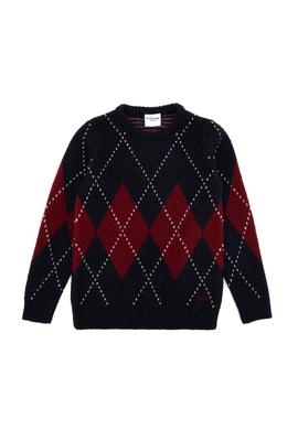 Erkek Çocuk Lacivert Bisiklet Yaka Kazak - 50295513010