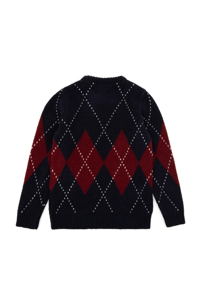 Erkek Çocuk Lacivert Bisiklet Yaka Kazak - 50295513010