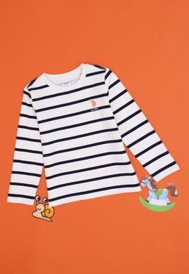 Kız Çocuk Krem Bisiklet Yaka Sweatshirt - 50296376015