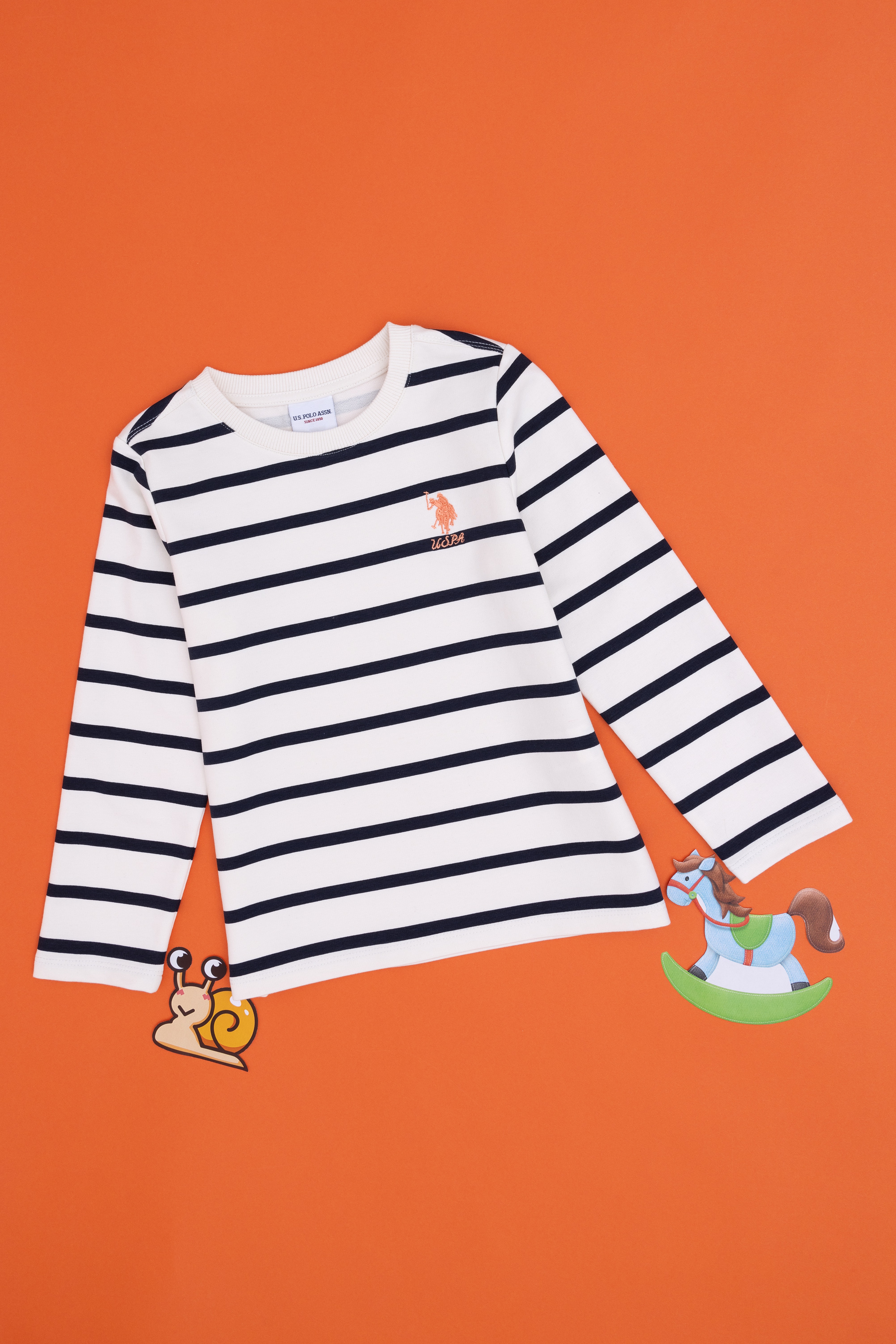 Kız Çocuk Krem Bisiklet Yaka Sweatshirt