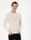 Erkek Slim Fit Bisiklet Yaka Krem Basic Kazak