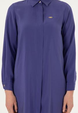 Kadın Mor Dokuma Elbise - 50298056013