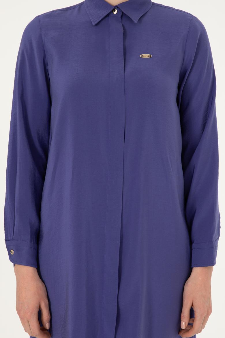 Kadın Mor Dokuma Elbise - 50298056013