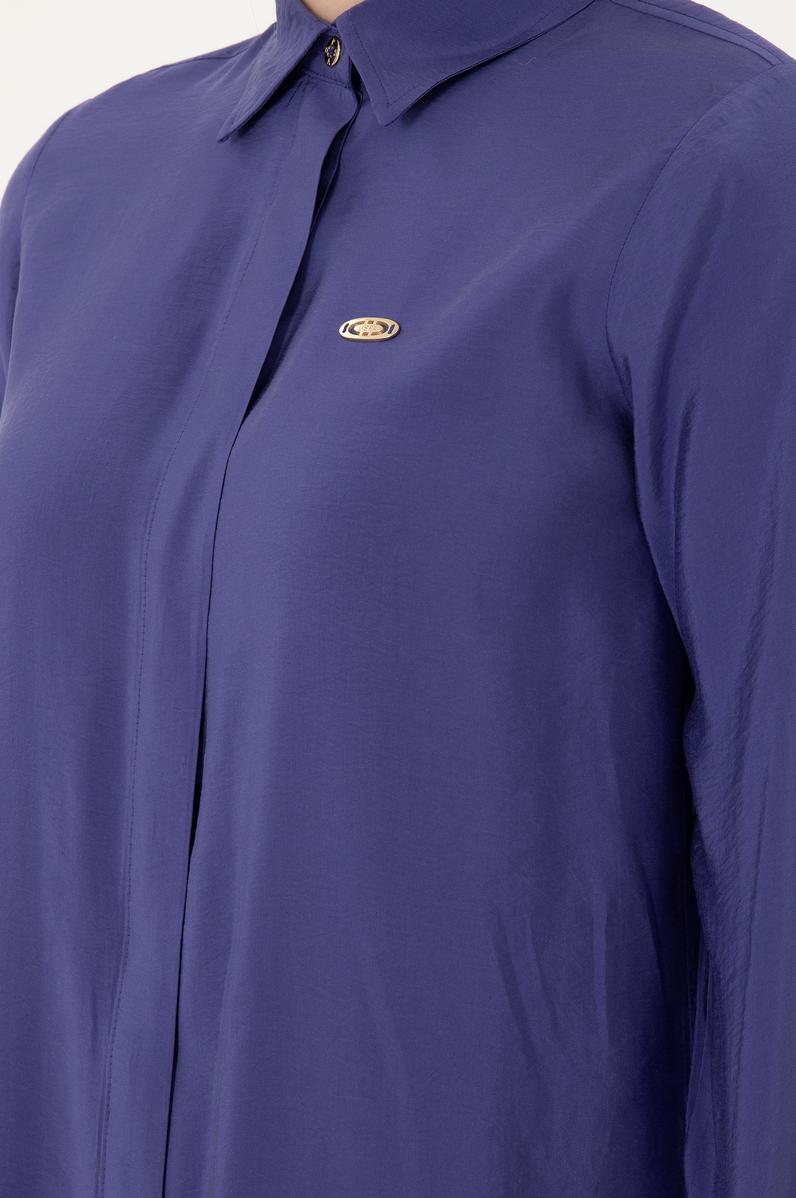 Kadın Mor Dokuma Elbise