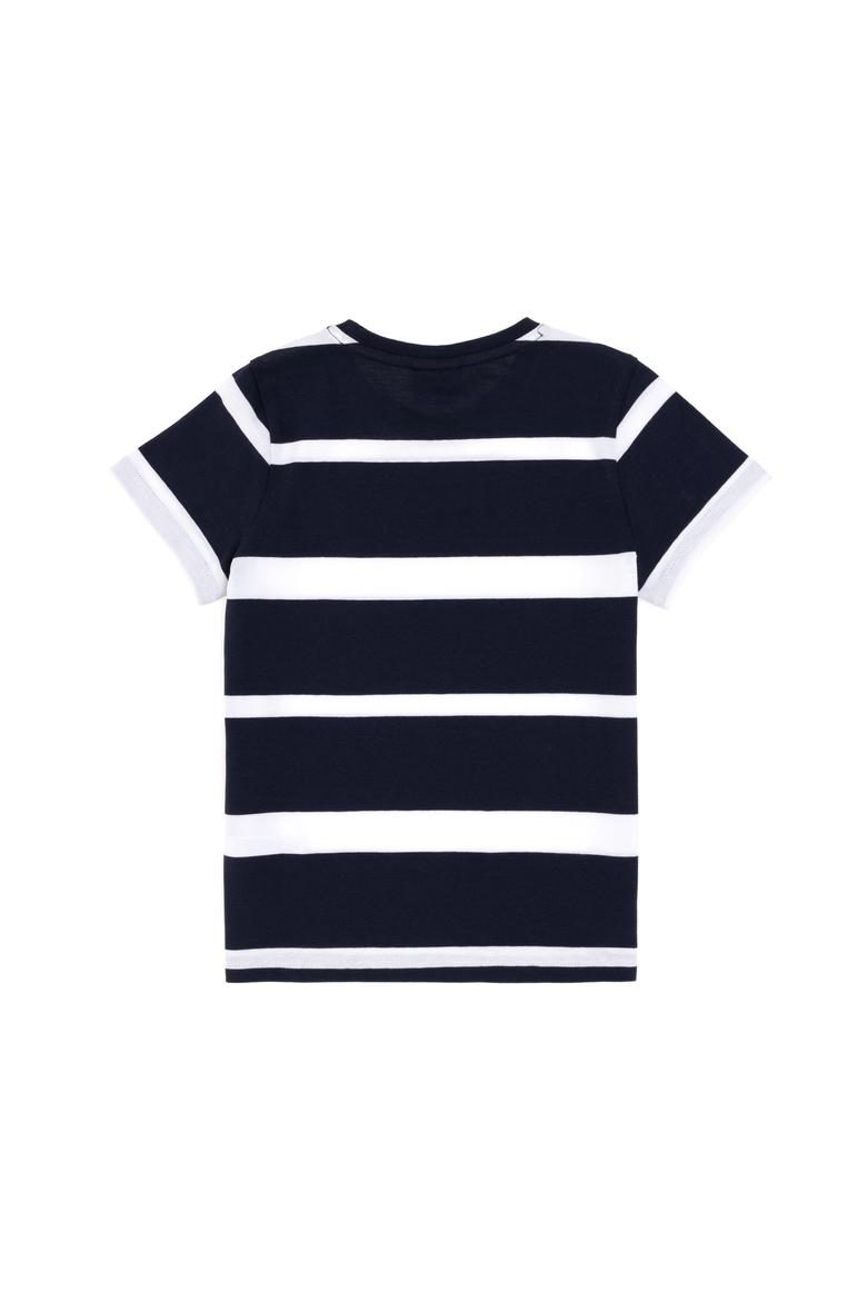 Erkek Çocuk Lacivert Bisiklet Yaka Tişört - 50298959016