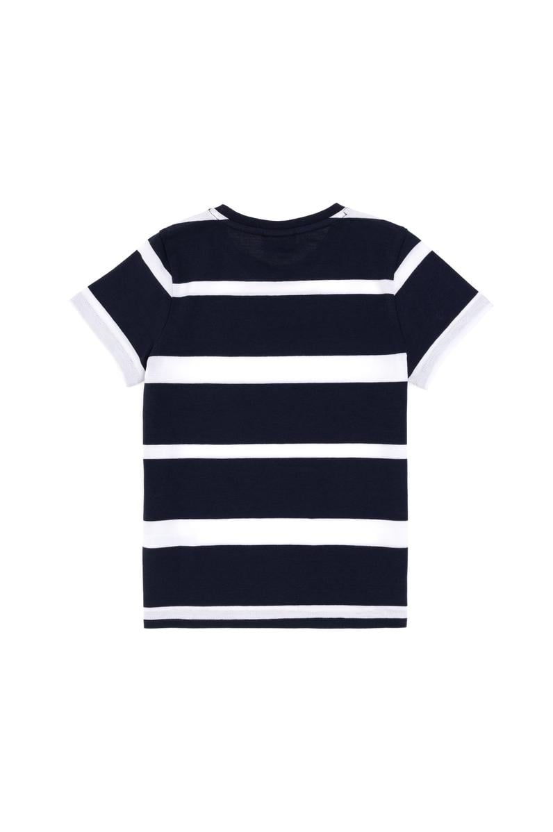 Erkek Çocuk Lacivert Bisiklet Yaka Tişört