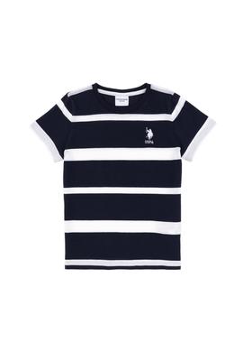 Erkek Çocuk Lacivert Bisiklet Yaka Tişört - 50298959016