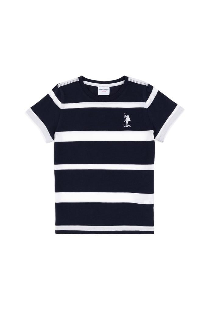 Erkek Çocuk Lacivert Bisiklet Yaka Tişört