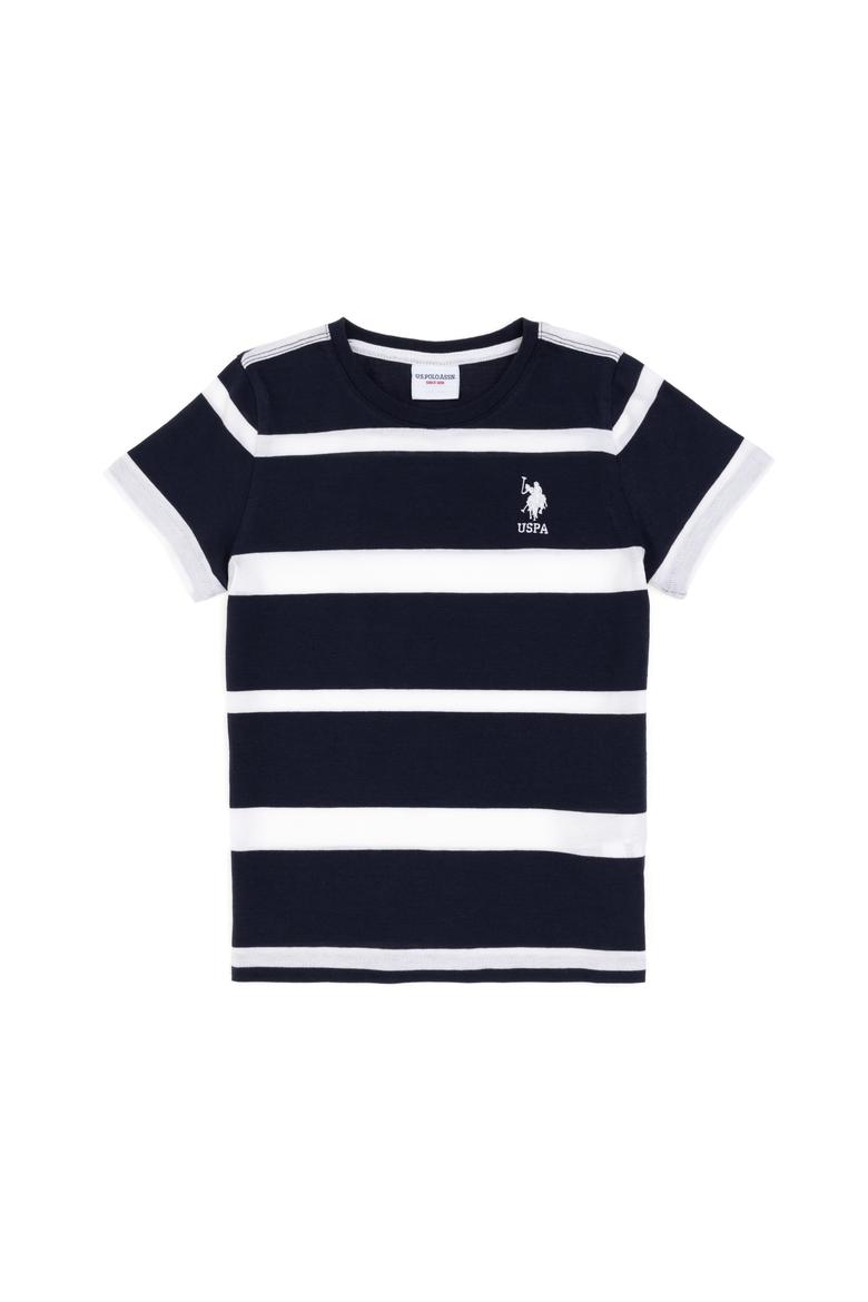 Erkek Çocuk Lacivert Bisiklet Yaka Tişört