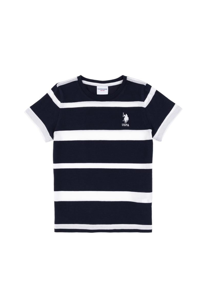 Erkek Çocuk Lacivert Bisiklet Yaka Tişört