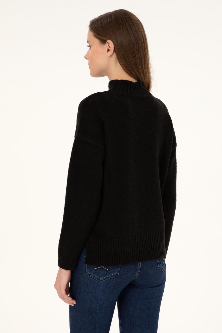 Kadın Lacivert Balıkçı Yaka Kazak - 50308151006