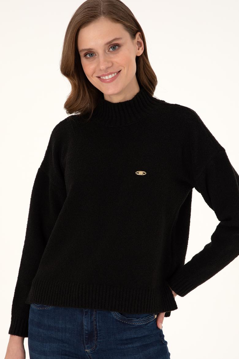 Kadın Lacivert Balıkçı Yaka Kazak - 50308151006