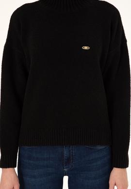 Kadın Lacivert Balıkçı Yaka Kazak - 50308151006