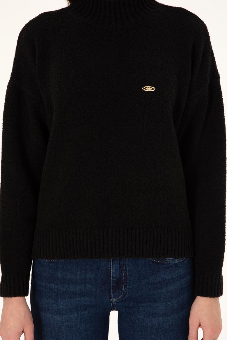 Kadın Lacivert Balıkçı Yaka Kazak - 50308151006