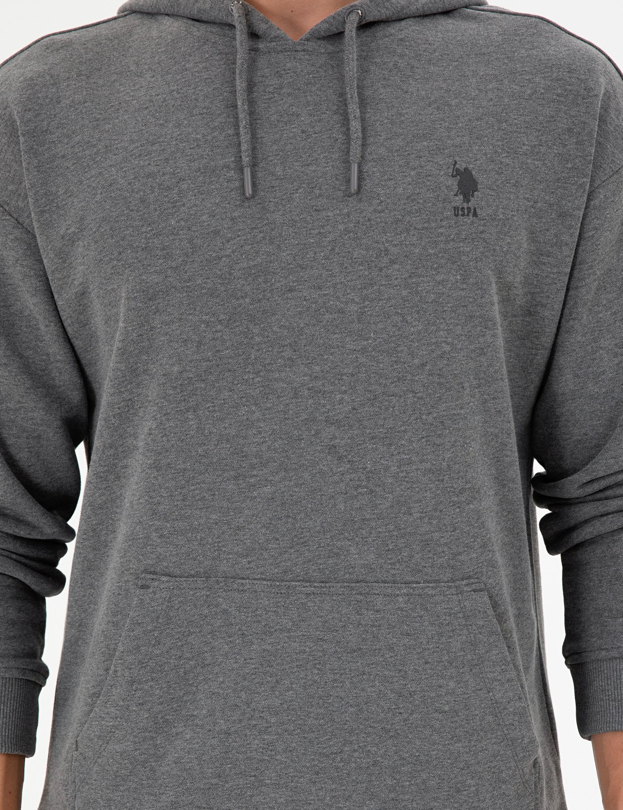 Erkek Antrasit Melanj Basic Sweatshirt - Image 6
