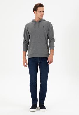 Erkek Antrasit Melanj Basic Sweatshirt - 50298271079