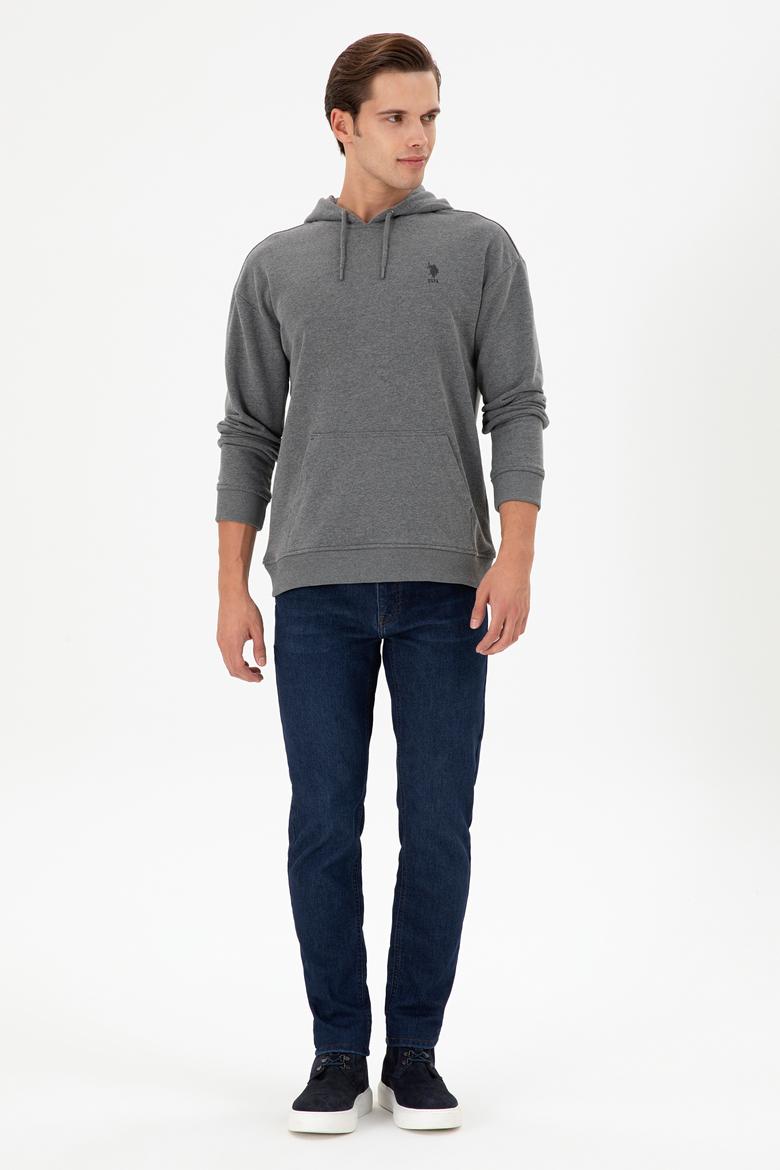 Erkek Antrasit Melanj Basic Sweatshirt - 50298271079