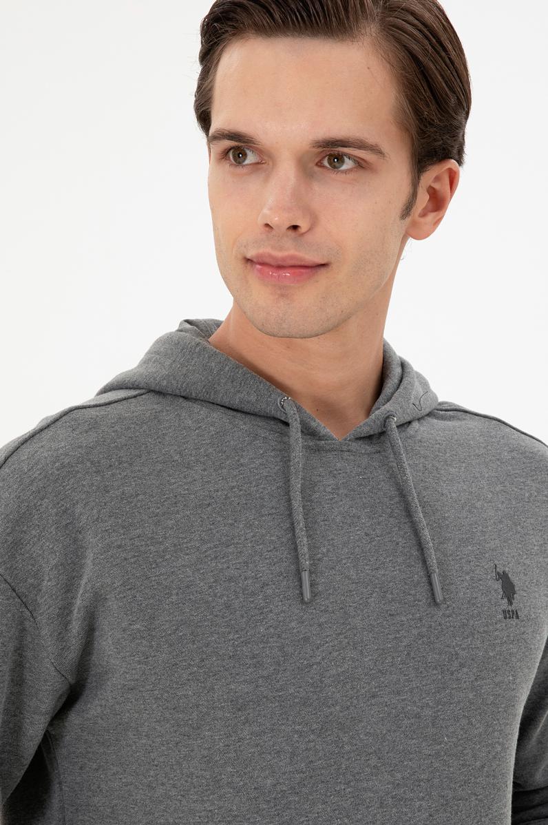 Erkek Antrasit Melanj Basic Sweatshirt