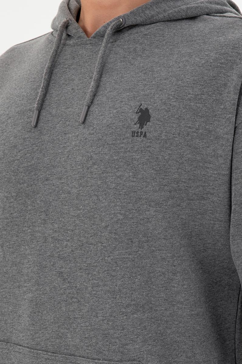 Erkek Antrasit Melanj Basic Sweatshirt