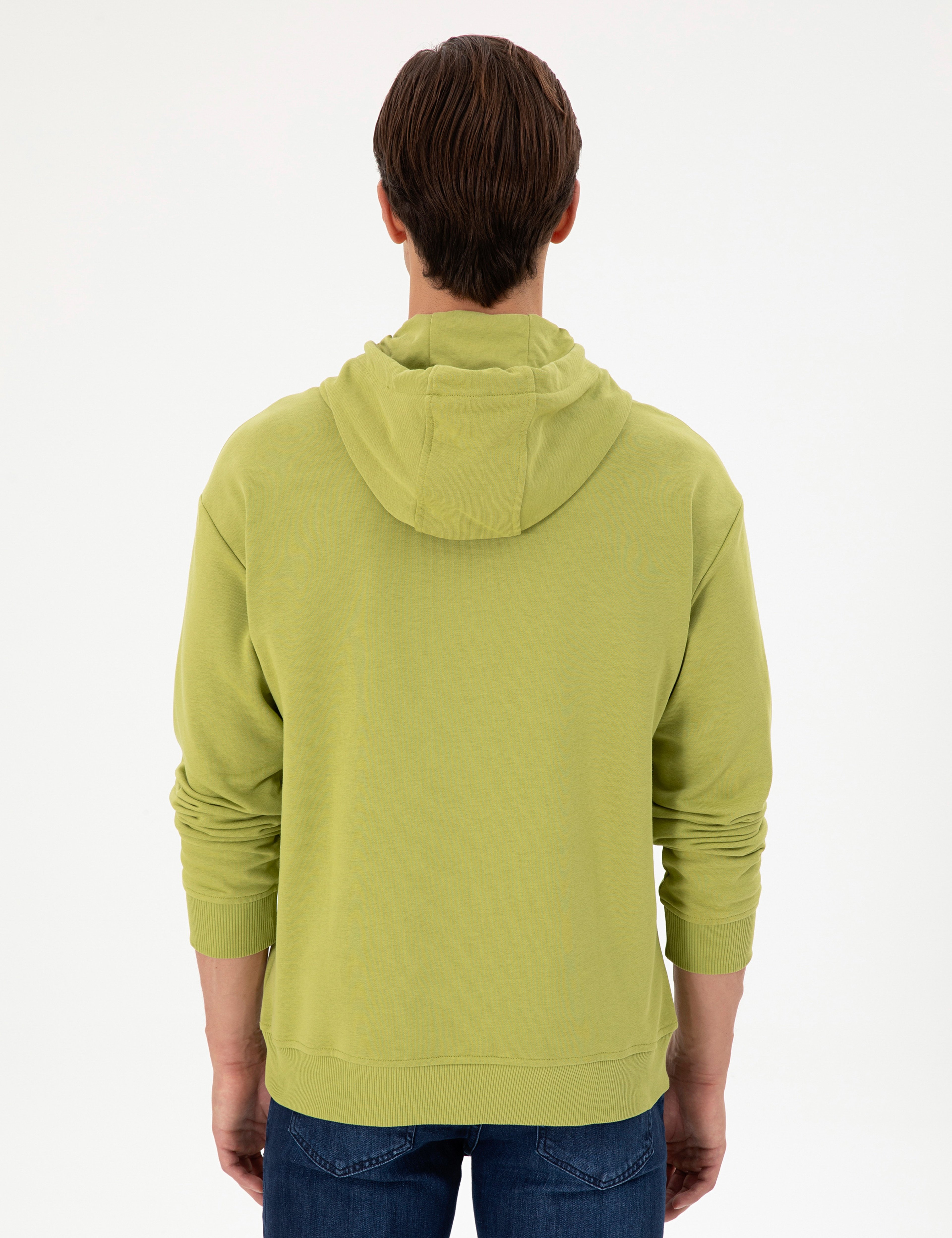Erkek Fıstık Yeşili Sweatshirt - Image 5