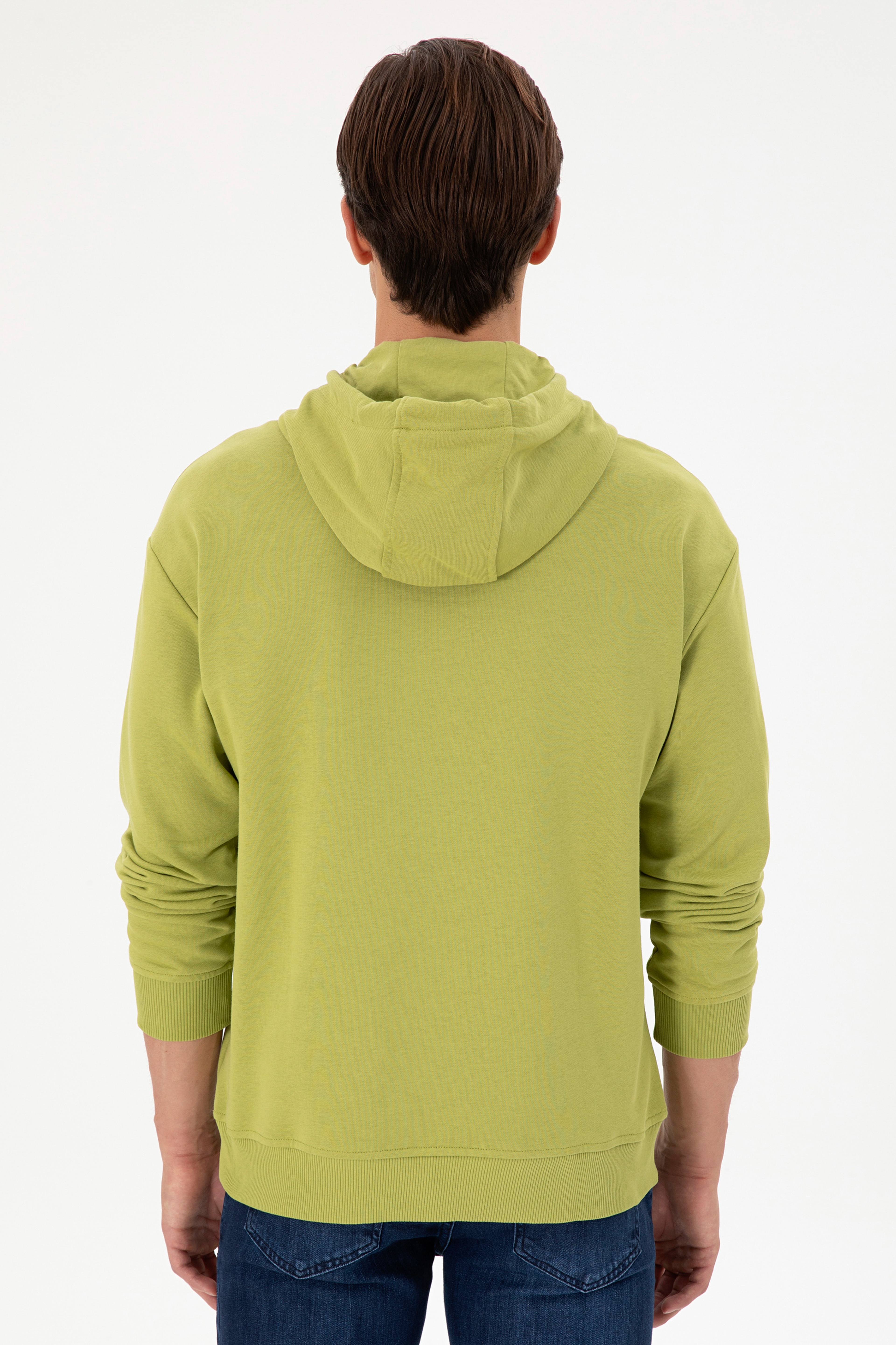 Erkek Fıstık Yeşili Sweatshirt