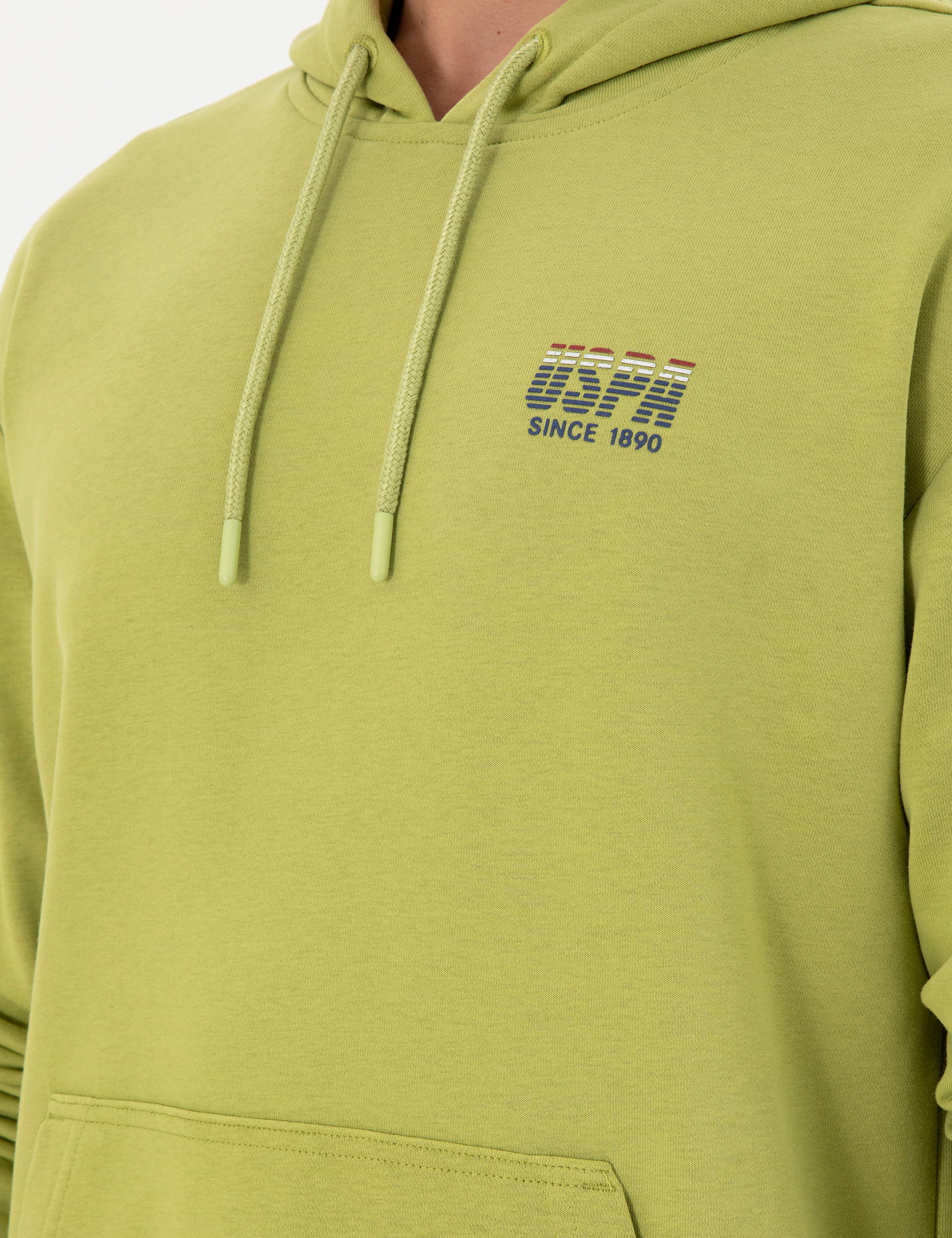 Erkek Fıstık Yeşili Sweatshirt - Image 7