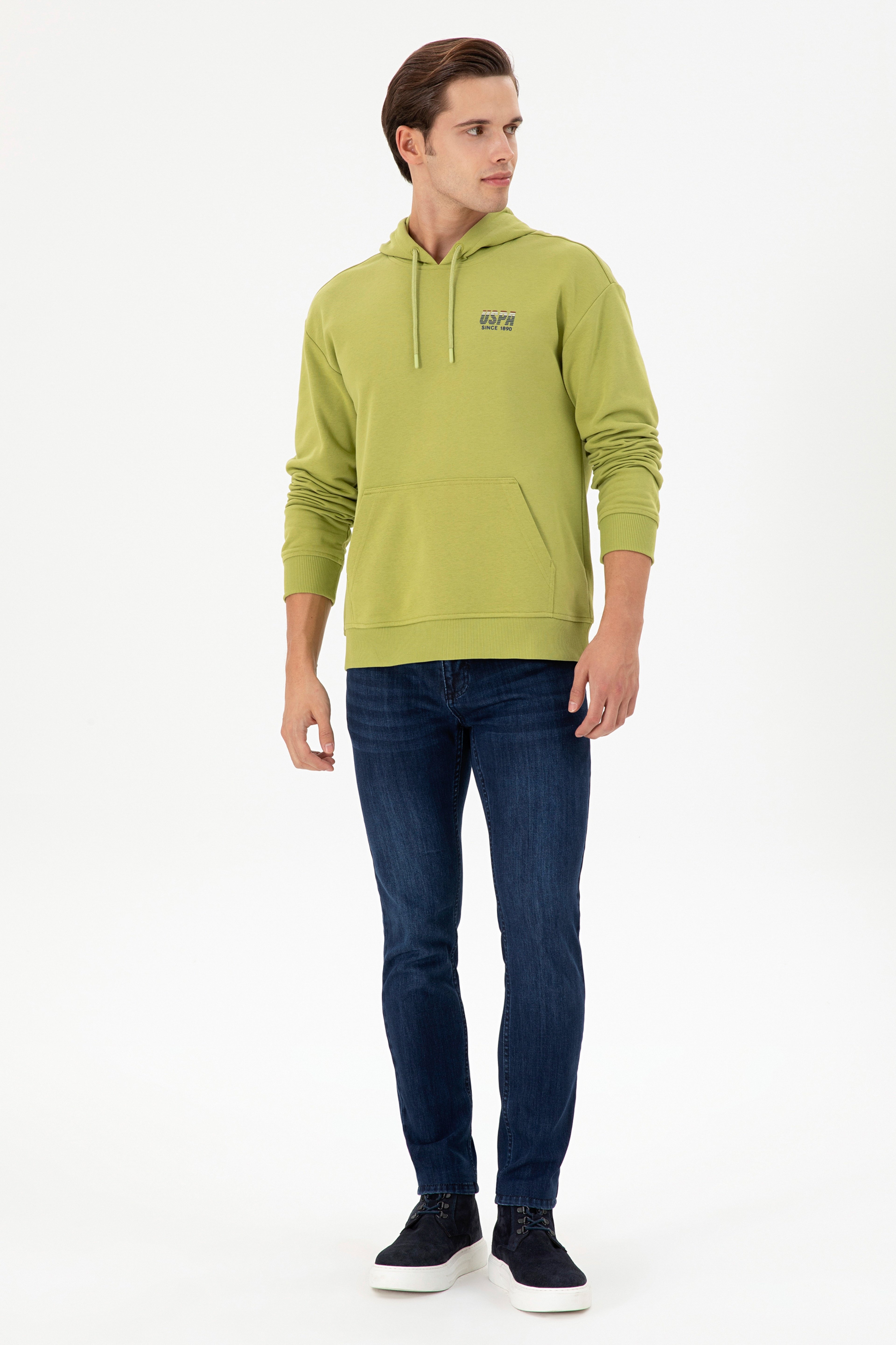 Erkek Fıstık Yeşili Sweatshirt