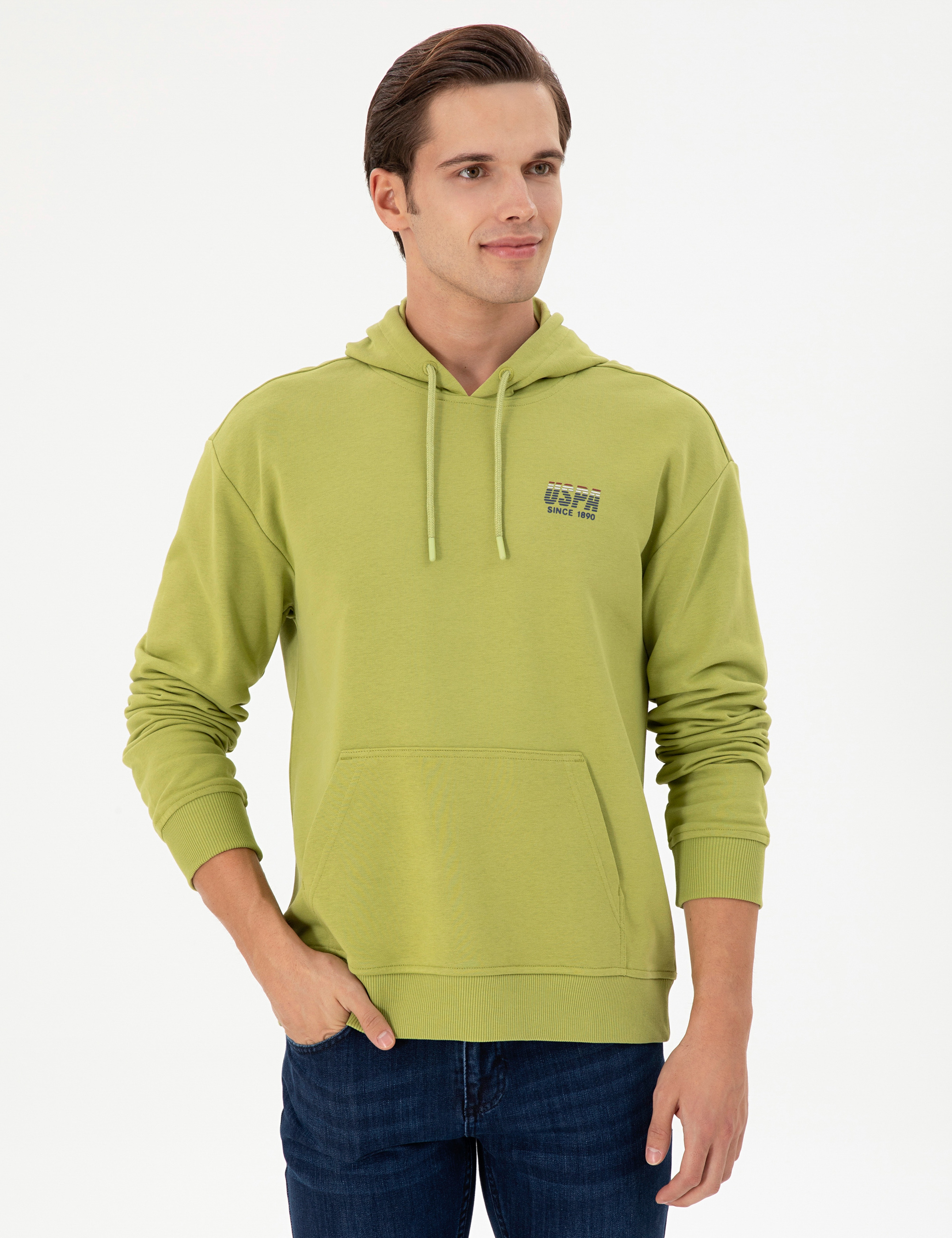 Erkek Fıstık Yeşili Sweatshirt - Image 1
