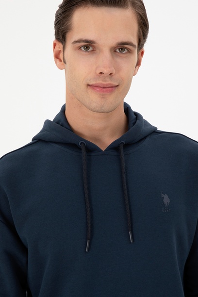 Erkek Lacivert Basic Sweatshirt