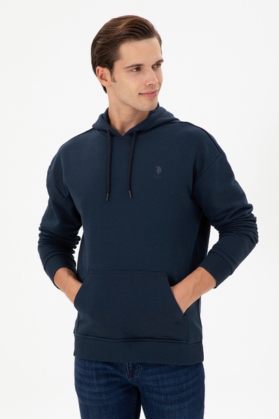 Erkek Lacivert Basic Sweatshirt