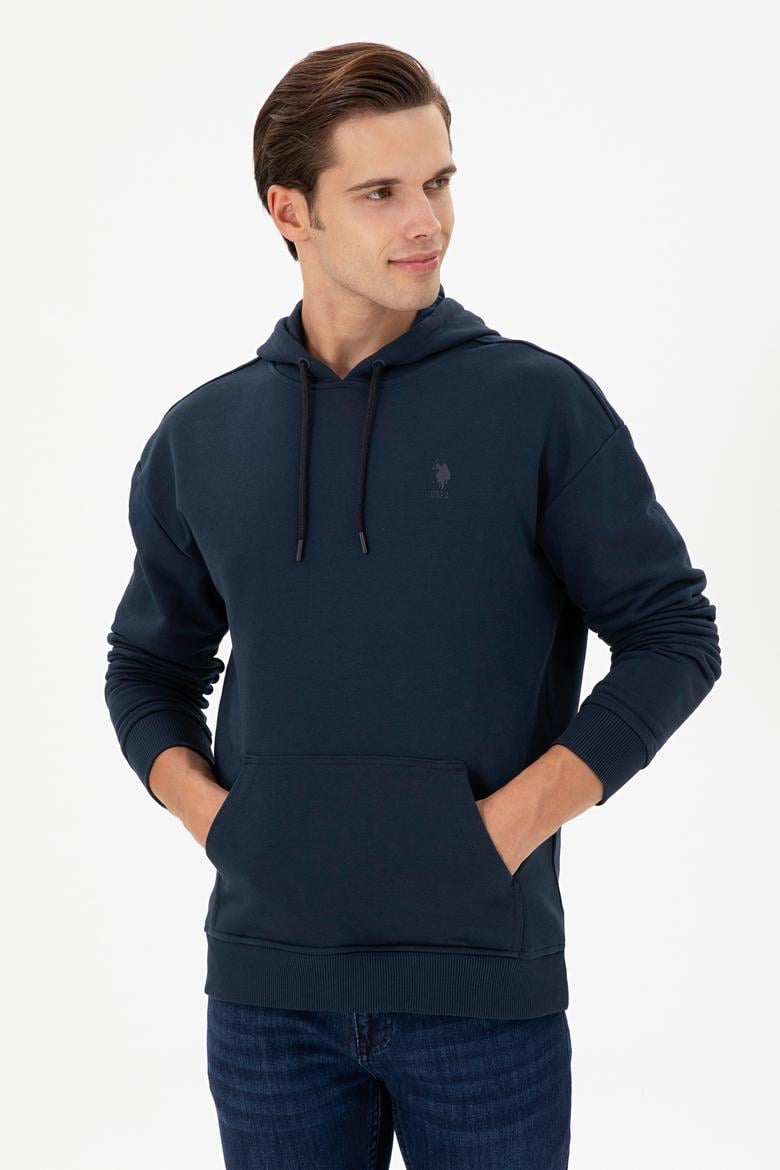 Erkek Lacivert Basic Sweatshirt