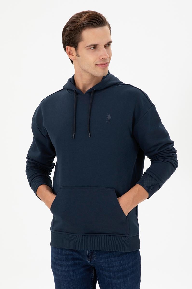 Erkek Lacivert Basic Sweatshirt