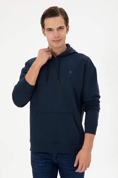 Erkek Lacivert Basic Sweatshirt