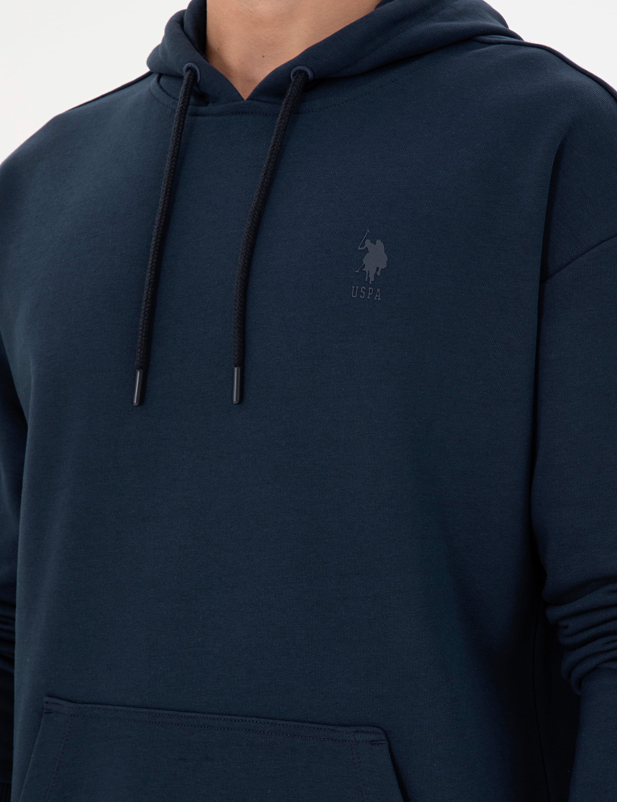 Erkek Lacivert Basic Sweatshirt - Image 7