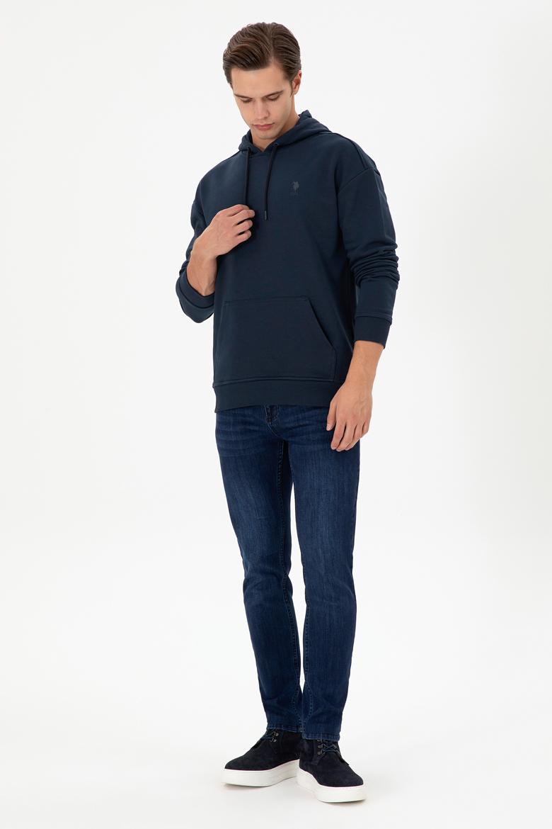 Erkek Lacivert Basic Sweatshirt - 50298271061