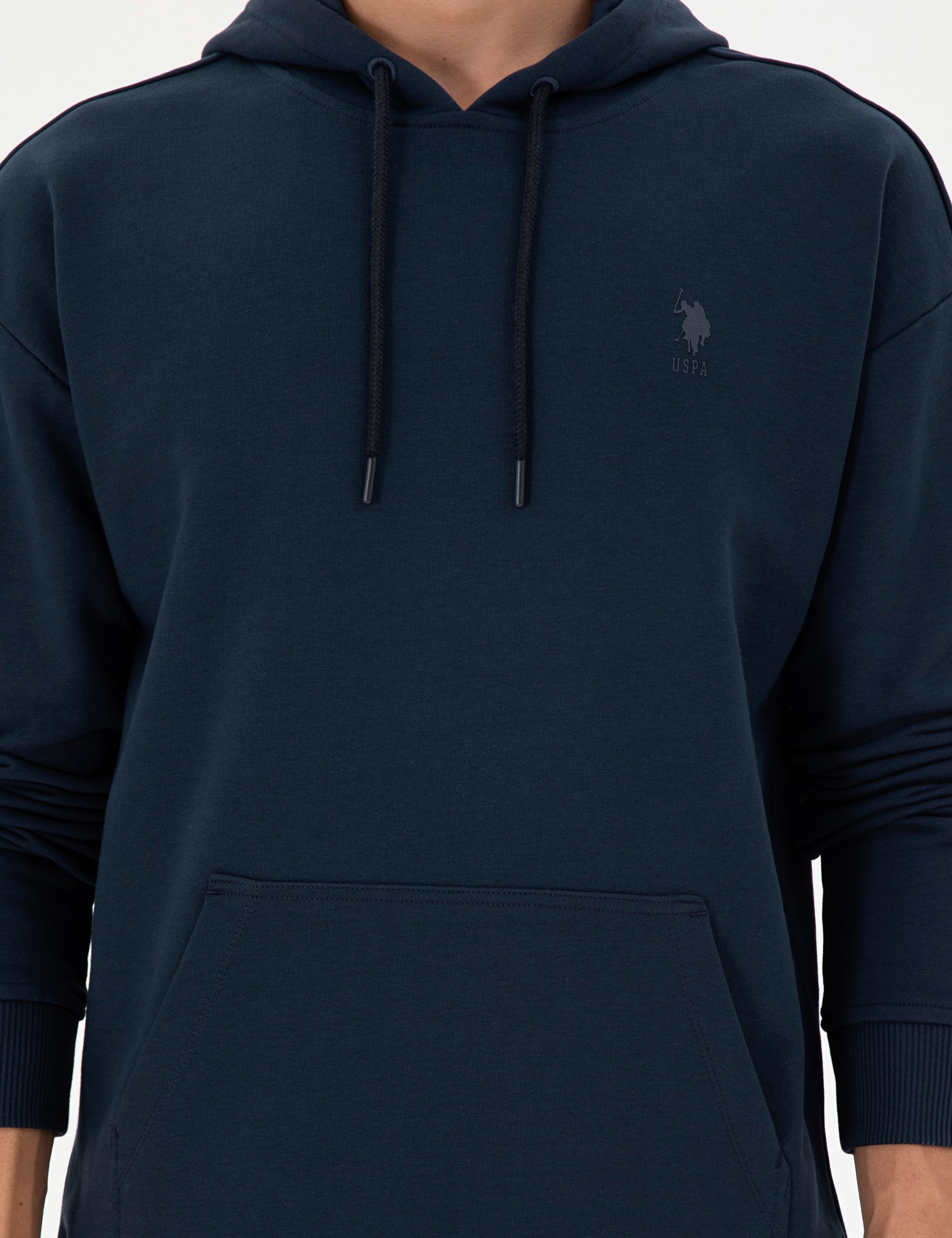 Erkek Lacivert Basic Sweatshirt - Image 6
