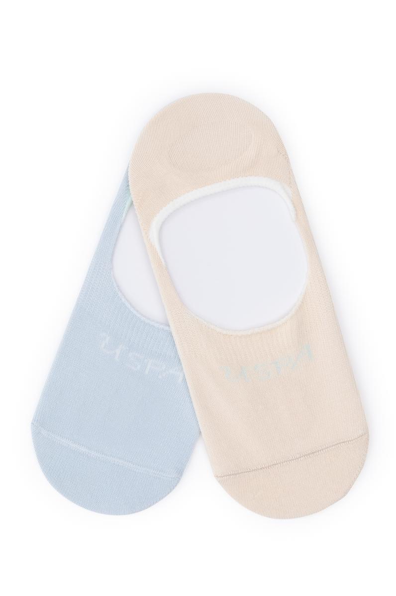 Kadın Açık Mavi 2'li Babet Çorabı