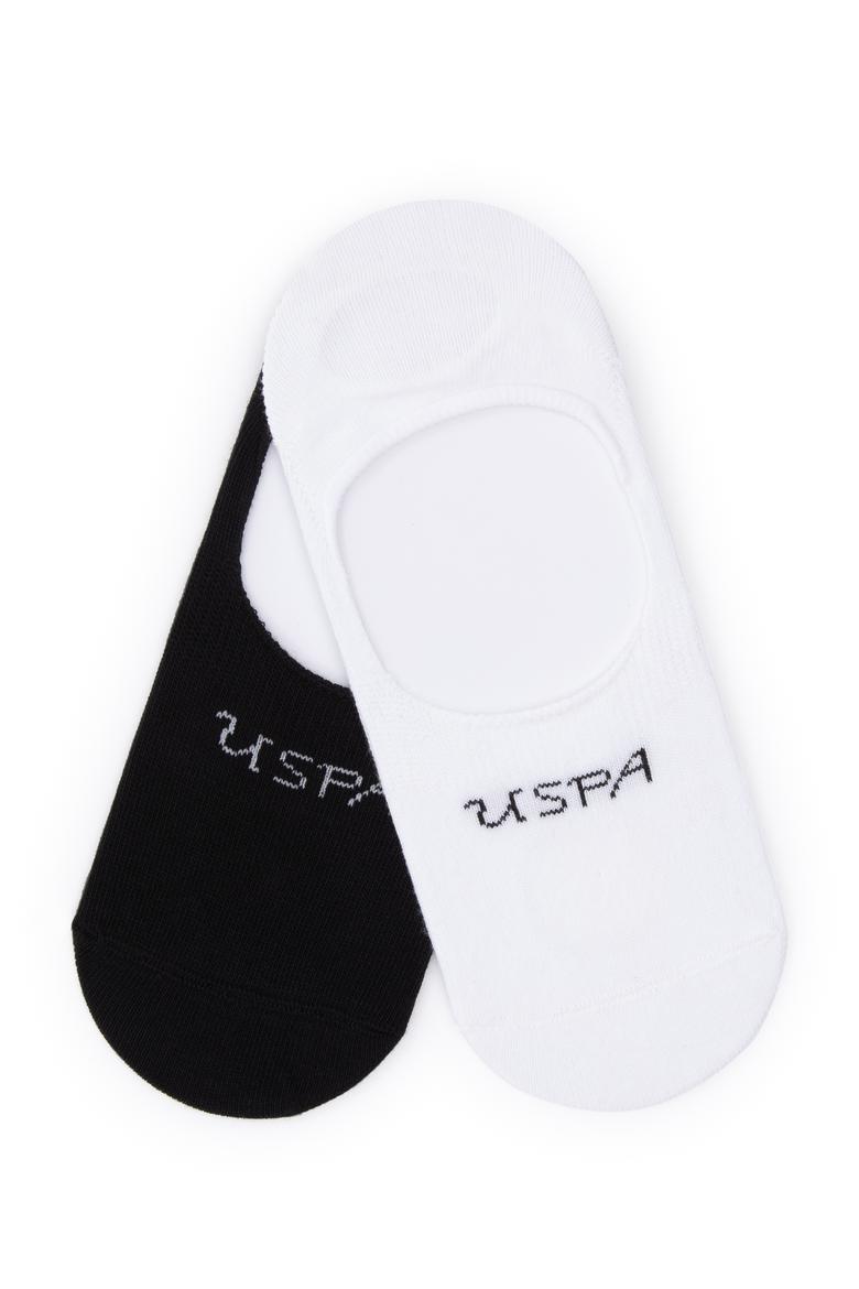 Kadın Siyah Beyaz 2'li Babet Çorabı - 50299024003