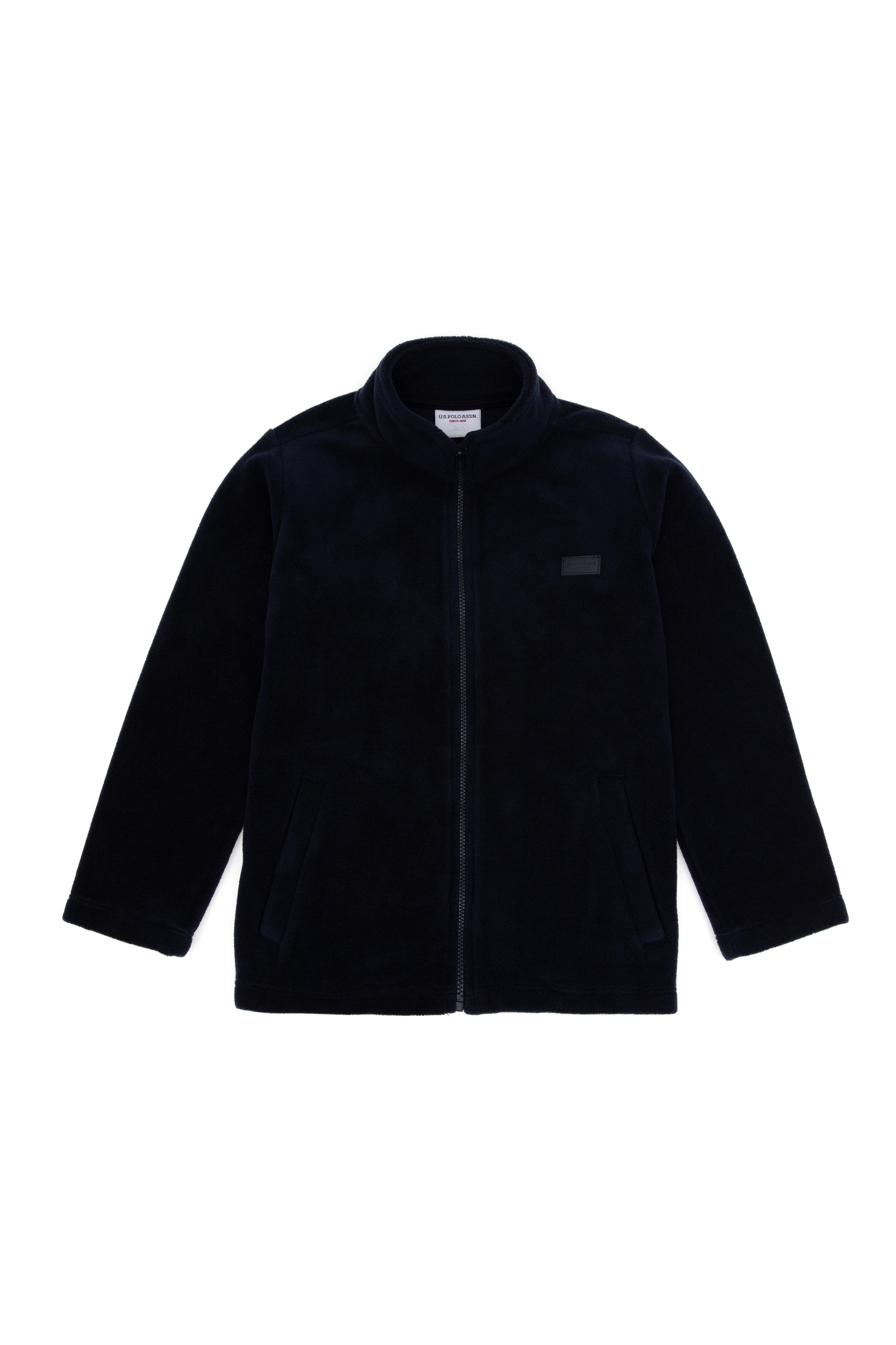 Erkek Çocuk Lacivert Fermuarlı Polar Sweatshirt - Image 1