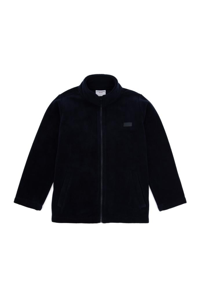 Erkek Çocuk Lacivert Fermuarlı Polar Sweatshirt